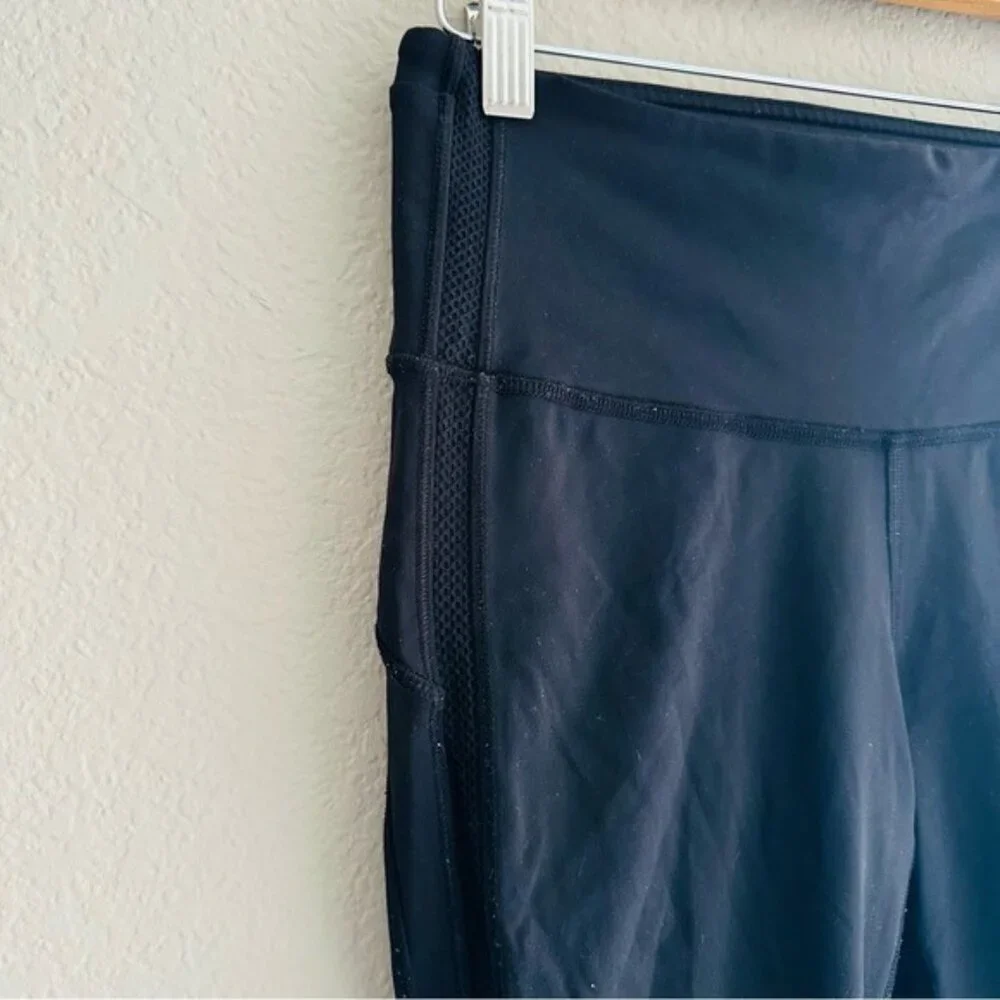 Lululemon Black HIT IT Cropped Leggings T60416 Size 4 High Waisted Pocket, Jelly - Picture 7 of 11